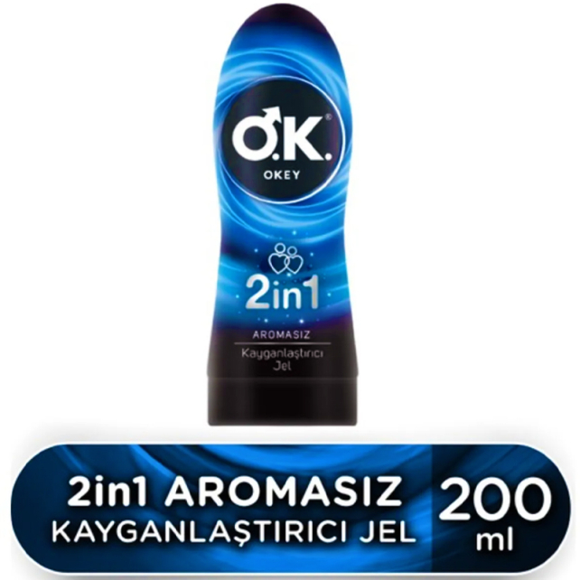 Okey 2'ın 1 Aromasız Kayganlaştırıcı Jel 200ml - 2