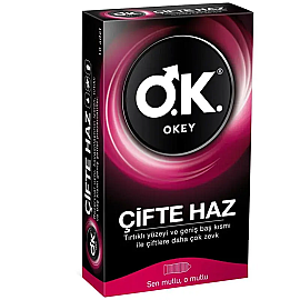 Okey Çifte Haz Prezervatif 10'lu - Okey
