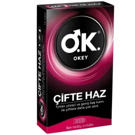 Okey Çifte Haz Prezervatif 10'lu - Okey