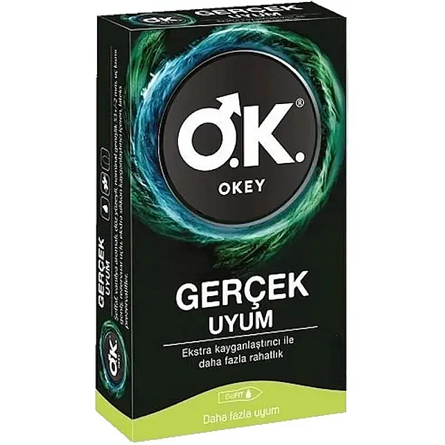 Okey Gerçek Uyum Prezervatif 10 Adet - 1