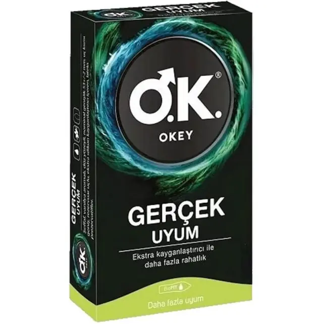 Okey Gerçek Uyum Prezervatif 10 Adet - 1