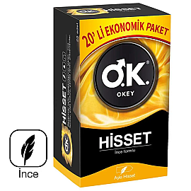 Okey Hisset Prezervatif Ekonomik 20'li - Okey