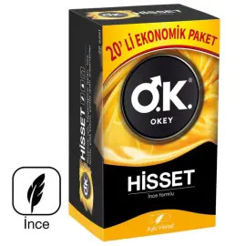Okey Hisset Prezervatif Ekonomik 20'li - Okey