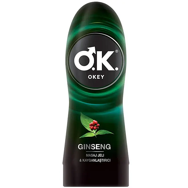 Okey Kayganlaştırıcı Masaj Jeli & Kayganlaştırıcı Gingseng Özlü 200ml - 1