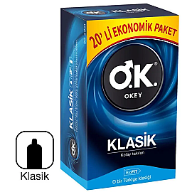 Okey Klasik Prezervatif Ekonomik 20'li - Okey