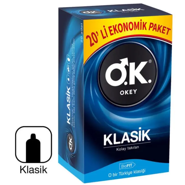 Okey Klasik Prezervatif Ekonomik 20'li - 1