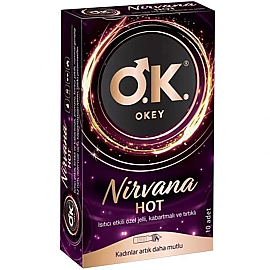 Okey Nirvana Hot Prezervatif 10'lu - Okey