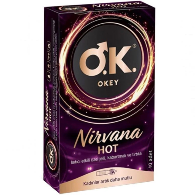 Okey Nirvana Hot Prezervatif 10'lu - 1