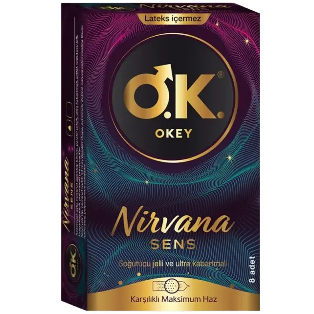 Okey Nirvana Sens Prezervatif 8 Adet - 1
