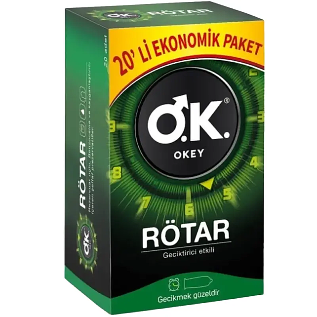 Okey Rötar Max Prezervatif 20 Adet - 1