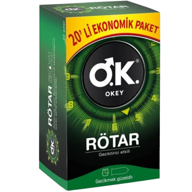 Okey Rötar Max Prezervatif 20 Adet - 1