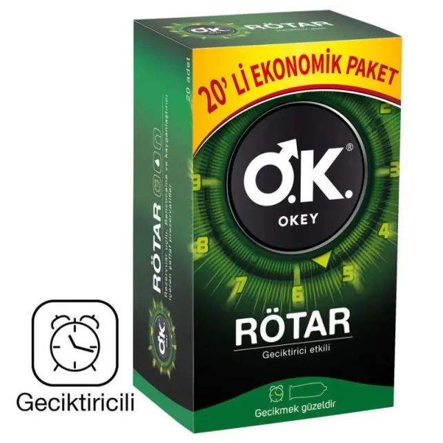Okey Rötar Prezervatif 20'li - 1