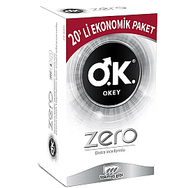 Okey Zero Prezervatif Ekonomik Paket 20'li - Okey
