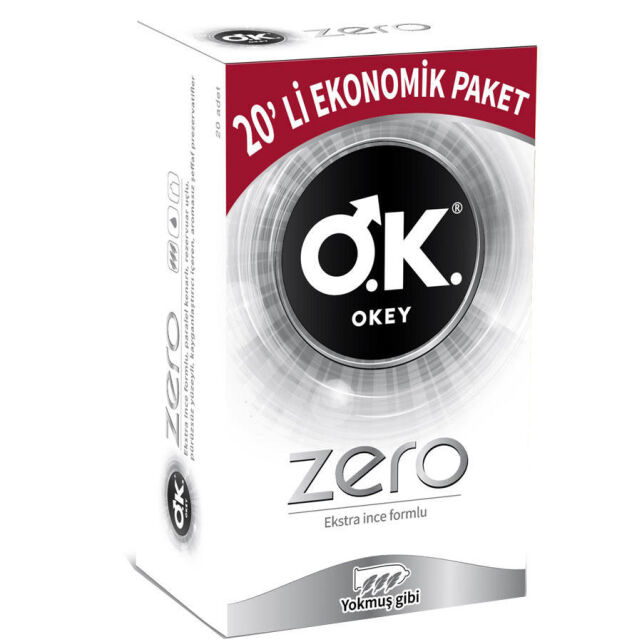 Okey Zero Prezervatif Ekonomik Paket 20'li - 1