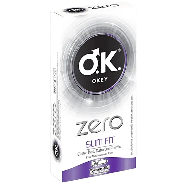 Okey Zero Slim Fit Prezervatif 10 Adet - 1