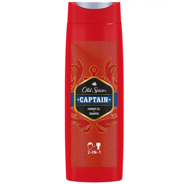 Old Spice Captain 2'in 1 Duş Jeli & Şampuan 400ml - 1
