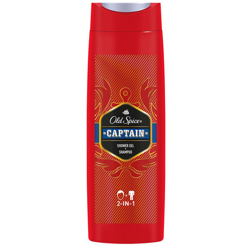 Old Spice Captain 2'in 1 Duş Jeli & Şampuan 400ml - 1