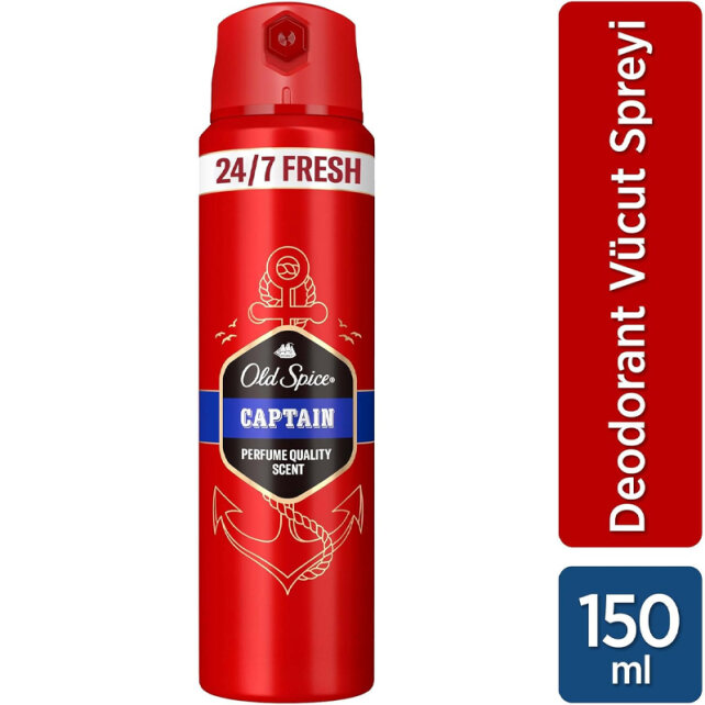 Old Spice Captain Sprey Deodorant 150ml - 3