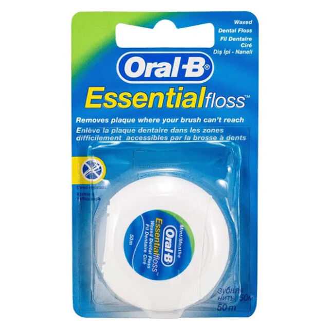 Oral B Essential Floss - Nane Parafinli Diş İpi 50m - 1