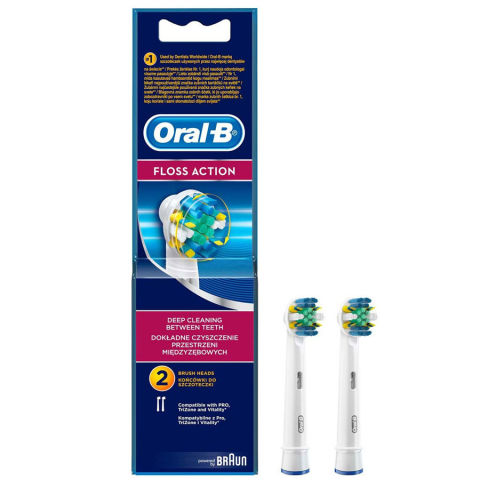 Oral B Floss Action - Diş Fırçası Yedek Başlığı 2 Adet Oral B Floss Action - Diş Fırçası Yedek Başlığı 2 Adet