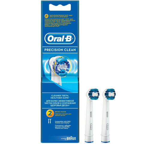 Oral B Precision Clean - Diş Fırçası Yedek Başlığı 2 Adet Oral B Precision Clean - Diş Fırçası Yedek Başlığı 2 Adet