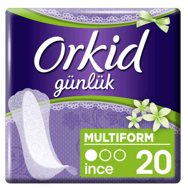 Orkid Bahar Çiçekleri Yaprak İnce Günlük Ped 20 Adet - 1