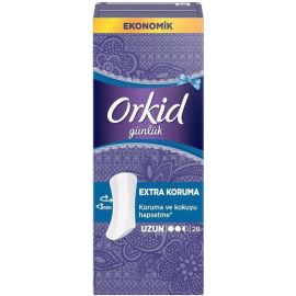 Orkid Ekstra Koruma Günlük Ped - Uzun 28 Adet - Orkid