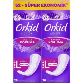 Orkid Günlük Ped - Ekstra Koruma 52 Adet - Orkid