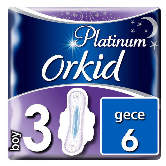 Orkid Platinum Ultra Gece Ped 6 Adet - 1