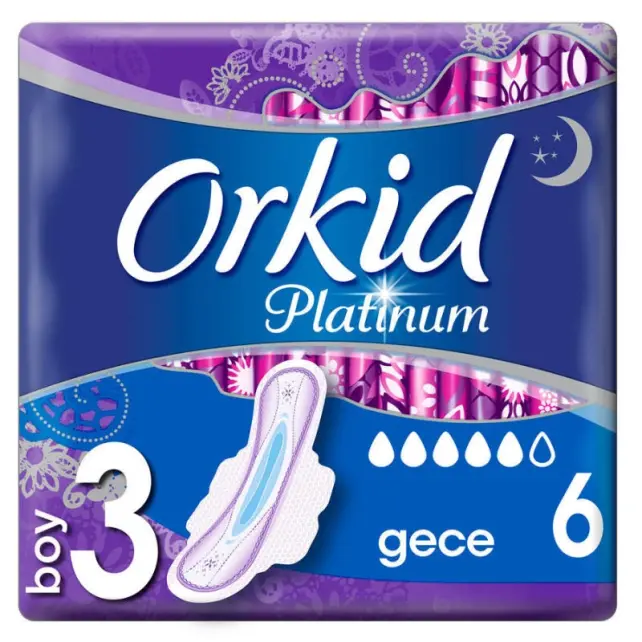 Orkid Platinum Ultra Gece Ped 6 Adet - 2