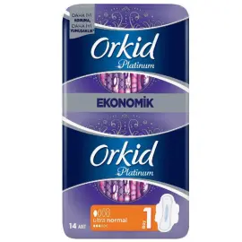 Orkid Platinum Ultra Normal Ped 14 Adet - 1