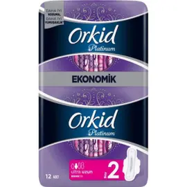 Orkid Platinum Uzun Ped - Ekonomik Paket 12 Adet - Orkid