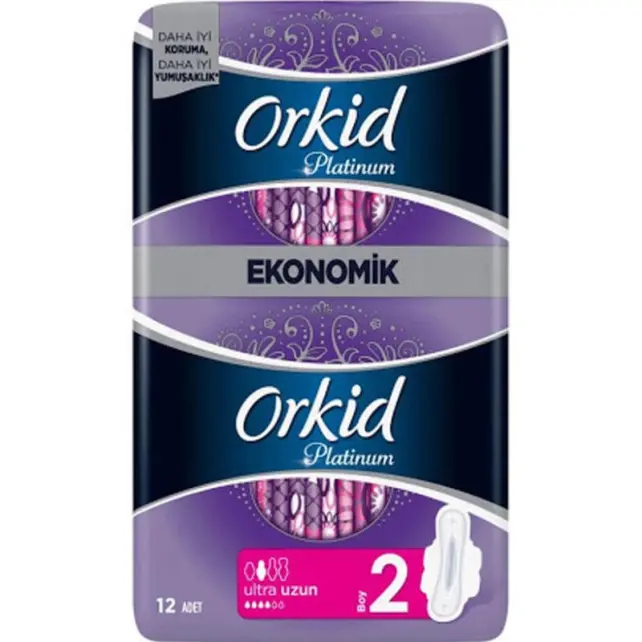 Orkid Platinum Uzun Ped - Ekonomik Paket 12 Adet - 1