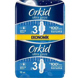 Orkid Ultra Extra Gece Ped - Ekonomik Paket 12 Adet - Orkid