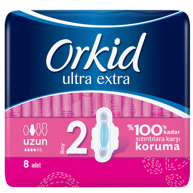 Orkid Ultra Kanatlı Uzun Ped 7 Adet Orkid Ultra Kanatlı Uzun Ped 7 Adet
