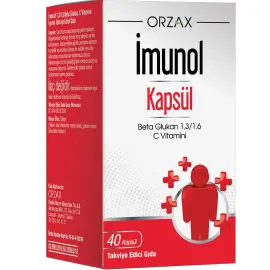 Orzax İmunol Takviye Edici Gıda 40 Kapsül - Orzax