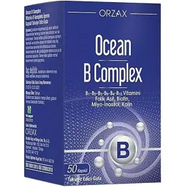 Orzax Ocean B Complex - Takviye Edici Gıda 50 Kapsül - Orzax