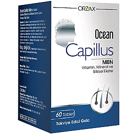 Orzax Ocean Capillus Men - Erkekler İçin Takviye Edici Gıda 60 Tablet - Orzax