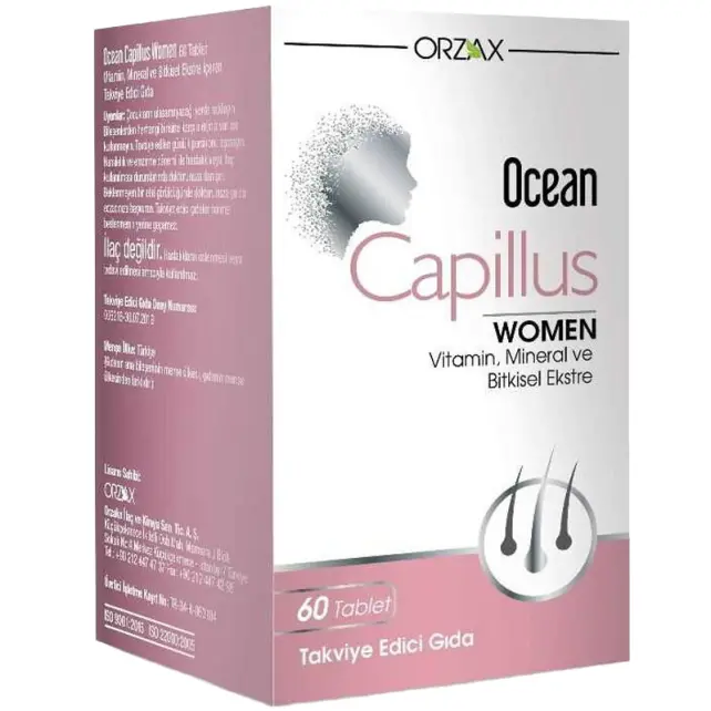 Orzax Ocean Capillus Women - Kadınlar İçin Takviye Edici Gıda 60 Tablet - 1