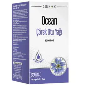 Orzax Ocean Çörek Otu Yağı - Takviye Edici Gıda 60 Kapsül - Orzax