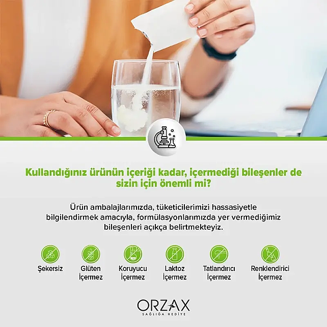Orzax Ocean Extramag Magnezyum Sitrat Efervesan - Takviye Edici Gıda 30 Saşe - 5