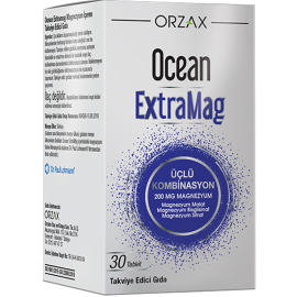 Orzax Ocean Extramag Magnezyum Sitrat Efervesan - Takviye Edici Gıda 30 Saşe - Orzax