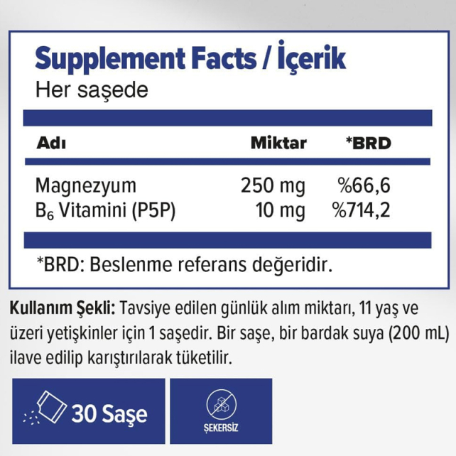 Orzax Ocean Extramag Magnezyum Sitrat Efervesan - Takviye Edici Gıda 30 Saşe - 2