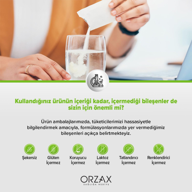 Orzax Ocean Extramag Magnezyum Sitrat Efervesan - Takviye Edici Gıda 30 Saşe - 5