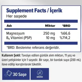 Orzax Ocean Extramag Magnezyum Sitrat Efervesan - Takviye Edici Gıda 30 Saşe - 2
