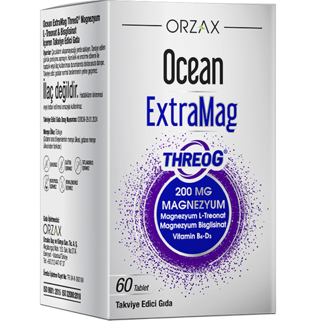 Orzax Ocean ExtraMag Threog - Takviye Edici Gıda 60 Tablet - 1