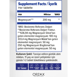 Orzax Ocean ExtraMag Üçlü Kombinasyon 30 Tablet - 2