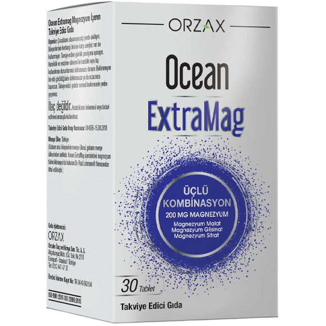 Orzax Ocean ExtraMag Üçlü Kombinasyon 30 Tablet - 1