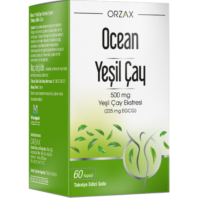 Orzax Ocean Green Tea - Takviye Edici Gıda 60 Kapsül - 1