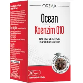 Orzax Ocean Koenzim Q10 - Takviye Edici Gıda 30 Kapsül - Orzax